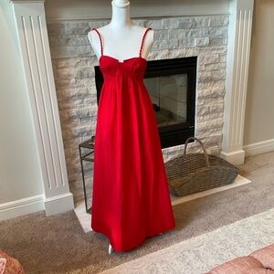 Red FARM RIO MAXI DRESS